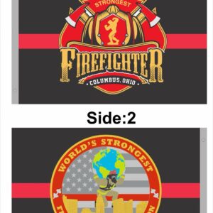 World's Strongest Firefighter Flag