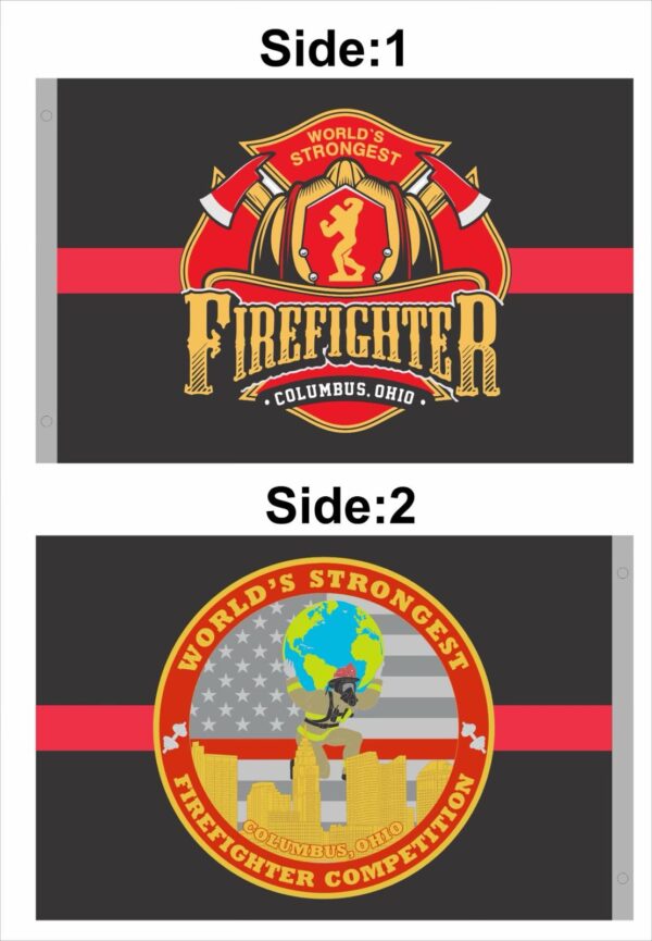 World's Strongest Firefighter Flag