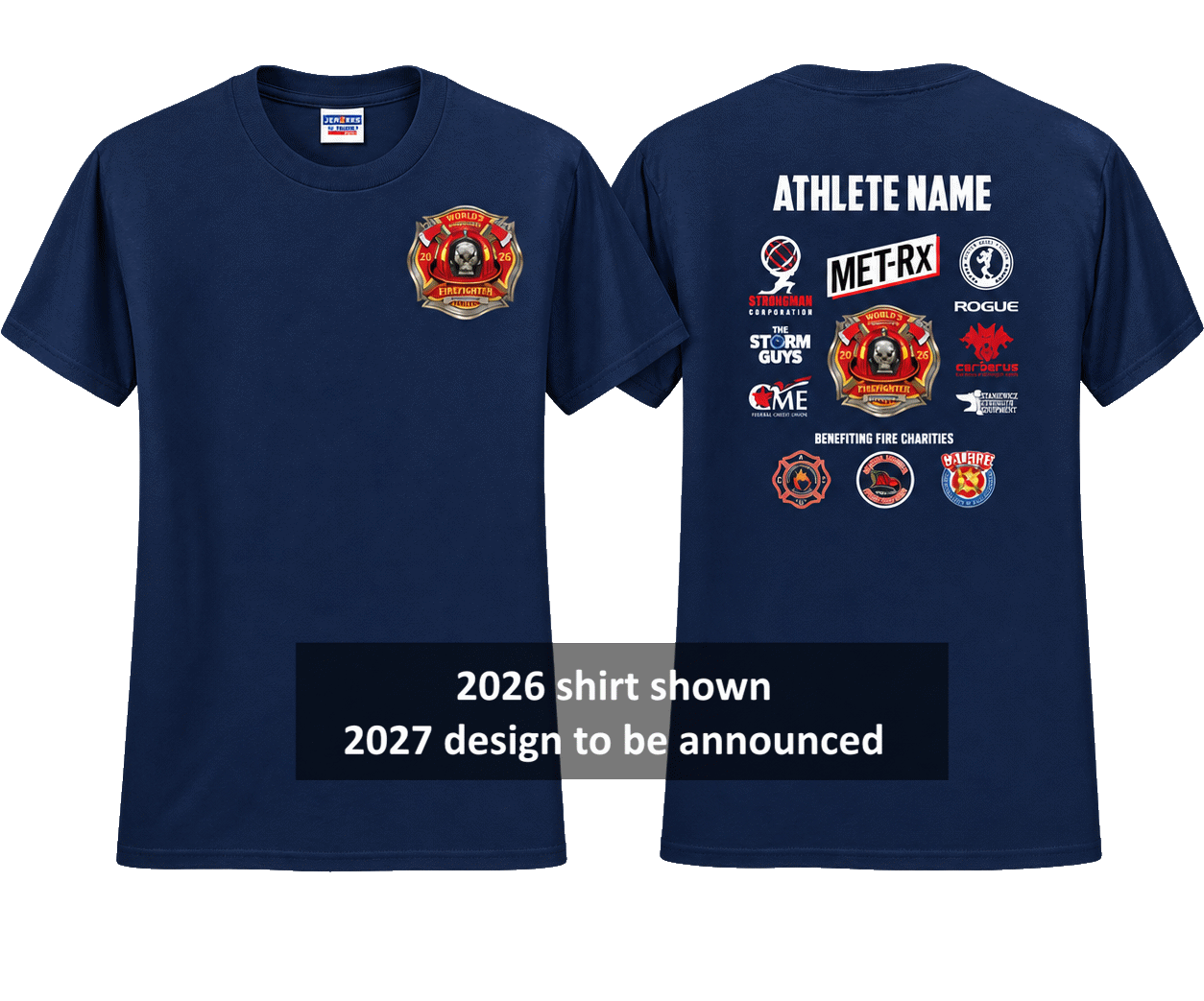 2027 World's Strongest Firefighter Extra Athlete Shirt